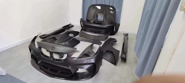 For BMW F22 F87 2 Series M2 Body Kit M2 M235 Upgrade IMP Style Front and Rear Bumper Spoiler Wide Bodyki