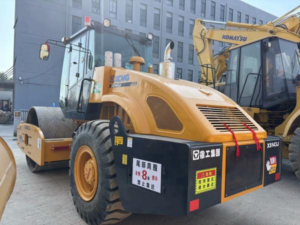 Rodillo compactador de carretera XCMG XS143J de un solo tambor de 14 toneladas en excelentes condiciones