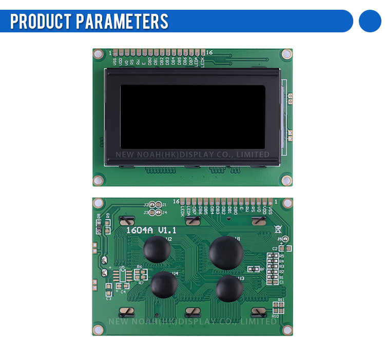 BTN Black Film 1604A LCM LCD Display Screen 2*16 LCD ST7066U Character LCD Module Stable Supply Of Goods