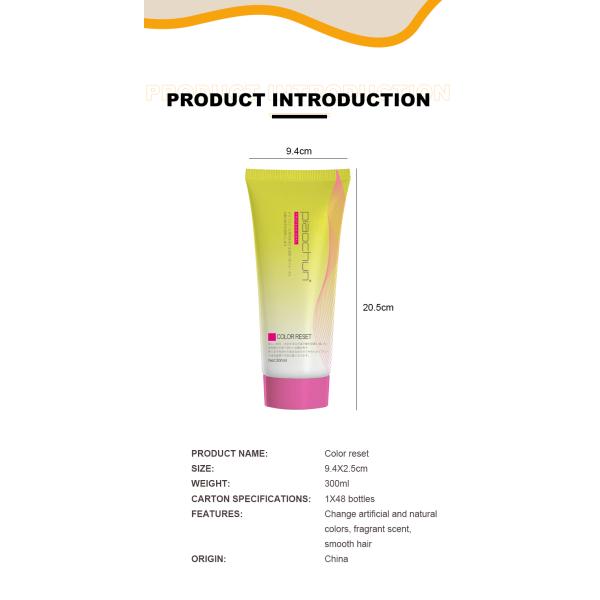 OEM/ODM Permanent Hair Dye Remover 300ml Low Ammonia Herbal, Cream Paste Bubble Wax Formula, Professional Salon Use