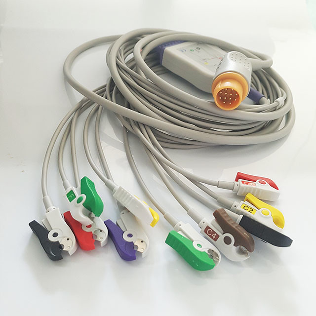 12 кабель IEC DIXTAL EP12PIN EKG хватальщика руководств Pin 10