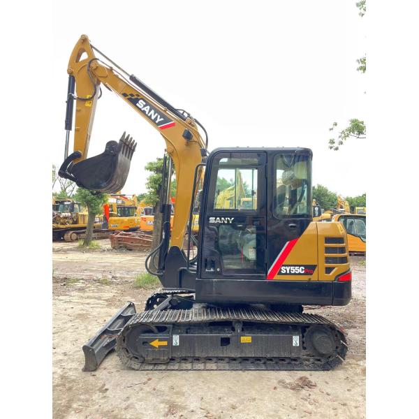 Small Size Big Power SANY SY55C Mini Excavator with Original Hydraulic Cylinder