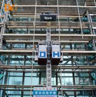 Used Construction Elevator Double Cage Passengers Material Construction Lift Hoist