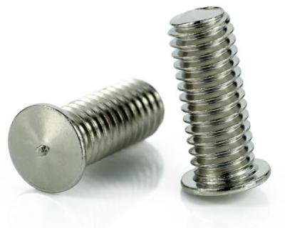 Stainless Steel Flat Head Screw Spot Weld Screw 6g Tolerance Zinc Plate Surface
