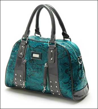 Fashion linen fabric Green Leisure Handbags with rust prevention treatment lining