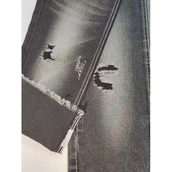 11.3oz Heavyweight BLACK/BLACK Denim Fabric With 10x7 Construction For Jeans