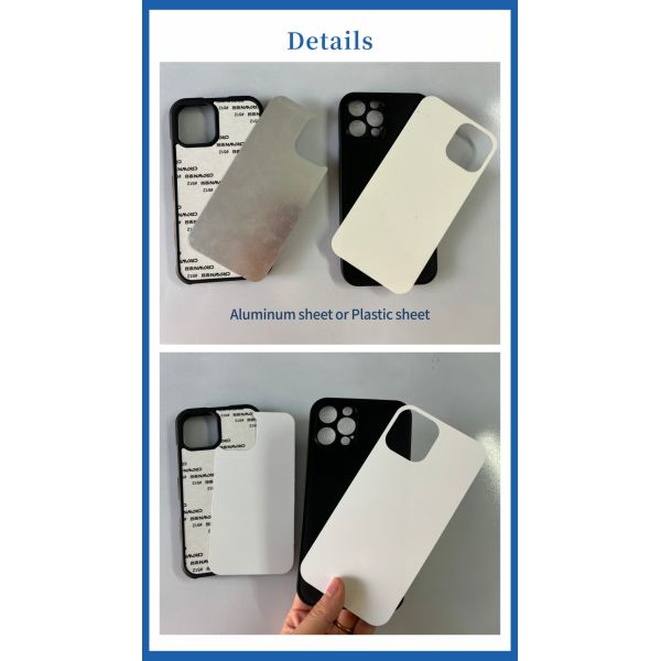 TPU+PC Sublimation Phone Case for iphone All Models Heat Press PET Plastic Sheet Blanks Wireless Charging Available Phone Cover