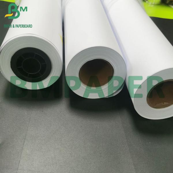 Hi - Bright Plotter Paper 20lb 24'' * 150' Clean Presentation Bond Paper (5) Hi - Bright Plotter Paper Roll 20lb 24' × 150' Чистая презентация облигации бумаги