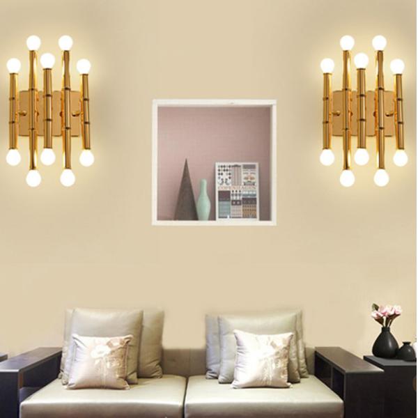 Gold Nordic Loft Villa Wall Lamp Art Creative Designer Meurice 10 Light Wall Sconce（WH-OR-183)