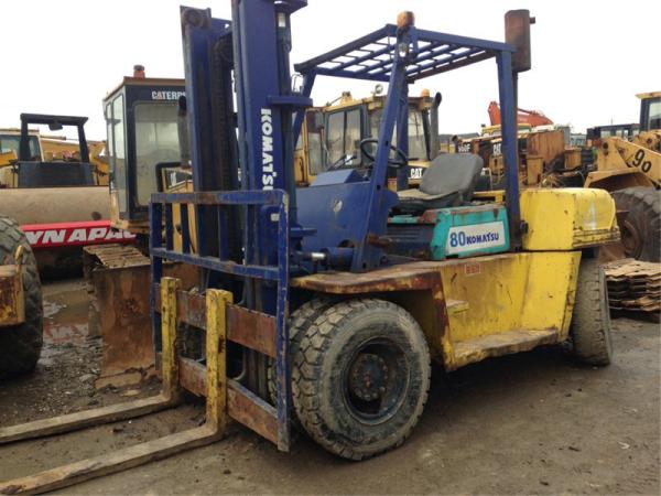 Komatsu 8ton forklift side shift and three stage komatsu forklift FD80-16