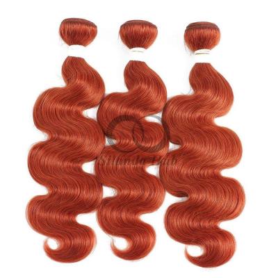 Ginger Orange Body Wave Remy Human Hair Bundles Sew In Weave Bundles Brazilian Bundle Deals