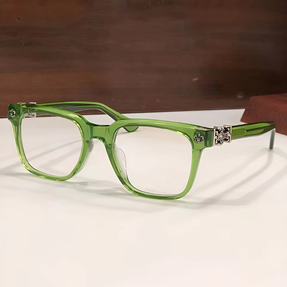 Myopia Green Black Hawksbill Leopard Print Gold Optical Guangdong Safety Aesthetic Casual Daily Men's Women's Glasses Fashion