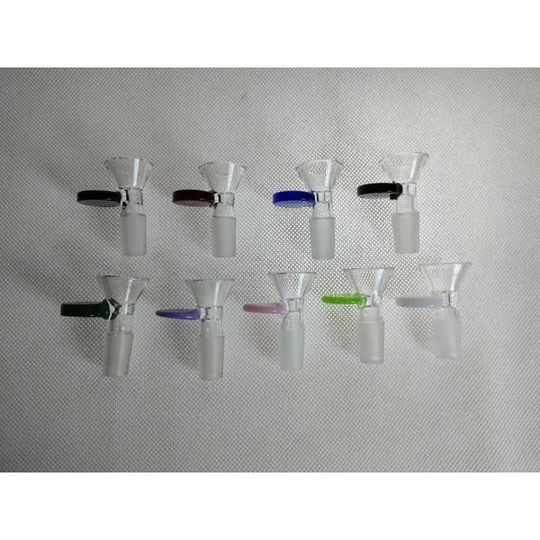 Аксессуар для курения табака в стеклянных шарах 14 мм с цветным стержнем на складе