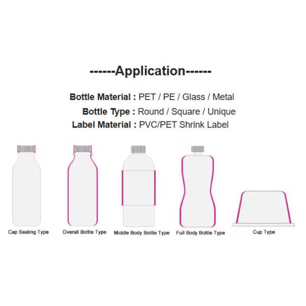 Automatic Juice Bottle Shrink Sleeve Labeling Machine Shrink Label Applicator