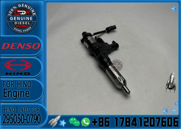 New Hino Denso Diesel Common Rail Fuel Injector 23670-E0530 295050-0790 For HINO Excavator J08E 700 Series Engine