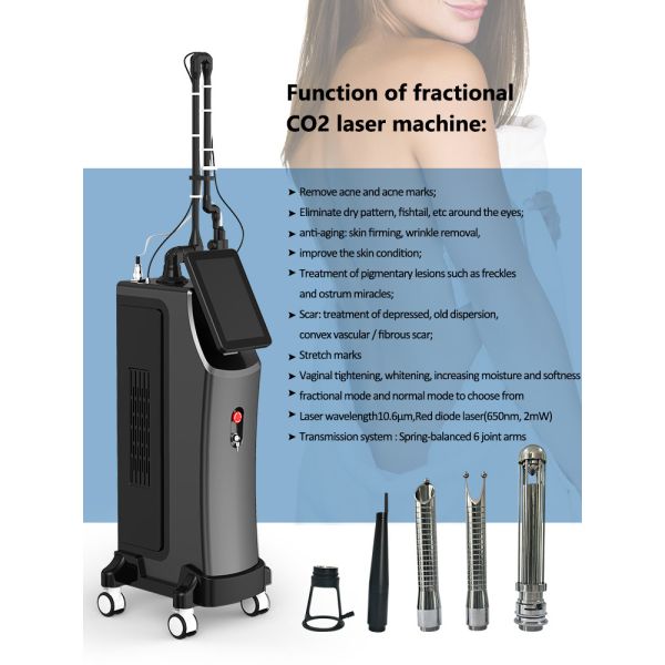 12.1 Inch Touch Screen Scar Remodeling Skin Firming 10600nm  Fractional CO2 Laser Machine