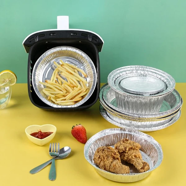 10Pcs Non-stick Baking Tools Air Fryer Disposable Paper Microwave Tin Steamer Mats