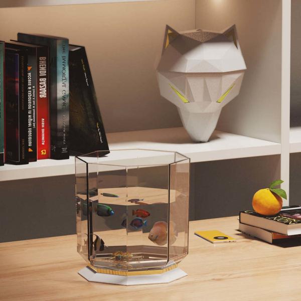 Gráfico Design Criativo 600ml Grande Capacidade Aromaterapia Ultrassônico Diffuser Humidificador de Ar de Neblina Portátil Para Escritório