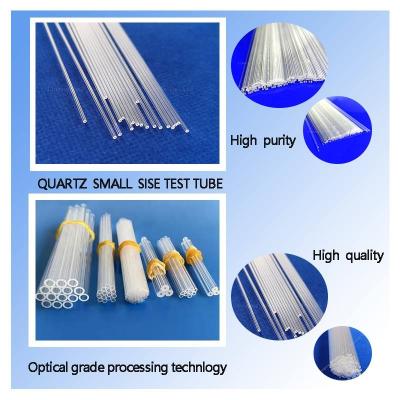 High Temperature Resistant High Purity 99.99% Corrosion Resistant Quartz Capillary Tube for Semiconductor and Optical Applications