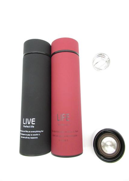 Business Rubber Thermos Food Grade Double Wall Vacuum Flask Eco Friendly