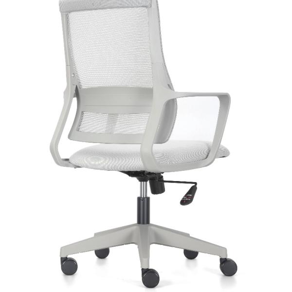 Simples e confortável em linha com a ergonomia de tecido de malha branca cadeira de escritório cadeira de pessoal