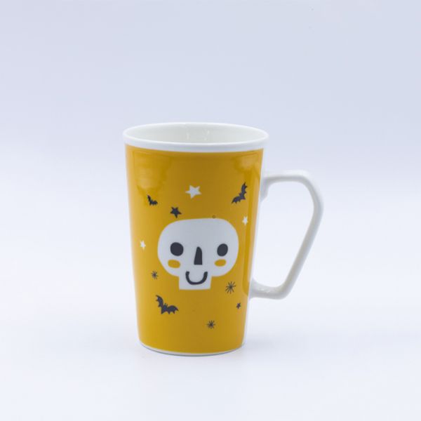 410ml Decal Fired Bulk Halloween Mugs Dia 8.6*6cm 12.8cmH Customizable For Festival Gift Enthusiast