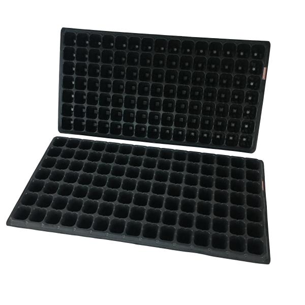 convenient and eco-friendly plastic nursery pots trays 200 holes seedling tray Plastic modular seedling tray for wholesales