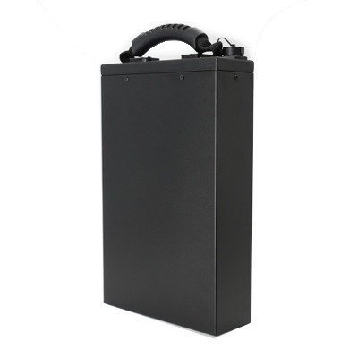 60V 20Ah LiFePO4 Lithium Battery Pack with Anti-Slip Fabric Carry Handle & Side Aviation Connector Port for Portable Outdoor Equipment,IEC62133 China Manufacturer