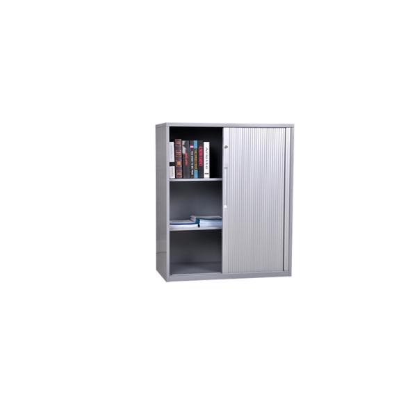 Office furniture metal Vertical Double steel roller shutter door storage cabinet