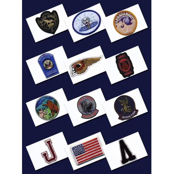 High Density Clothing Embroidery Patches Stylish Custom Clothing Badges