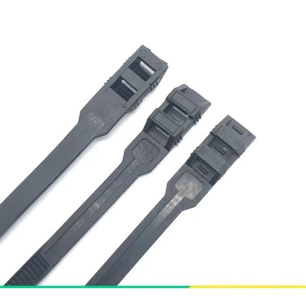 Eco Friendly Nylon Zip Ties Double Locking  Black 10 Inch 250mm Length