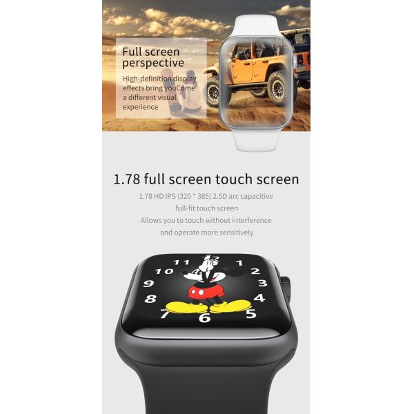 Aluminum Alloy Wechat Sports Touch Screen Smartwatch 1.78in Sleep Monitoring