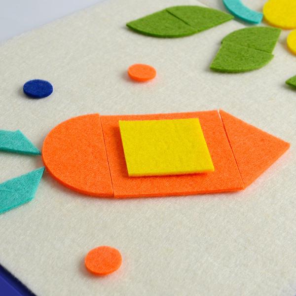 Das crianças animais das etiquetas de Brain Training Puzzle Soft Felt brinquedos educacionais de Jagsaw