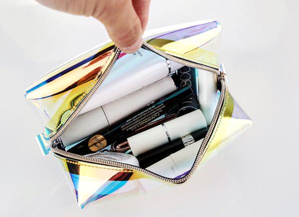 Transparent laser TPU cosmetic bag small portable lady ins wind super fire makeup bags with large capacity