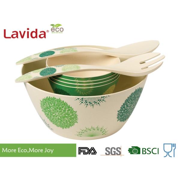 Food Safe Material Disposable Bamboo Salad Bowl Plant Fiber Serving Eco Friendly