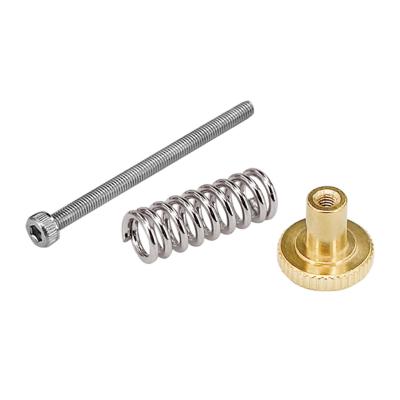 Silver UM2 Knob M3*42mm 3D Printer Springs Heatbed Leveling Kit