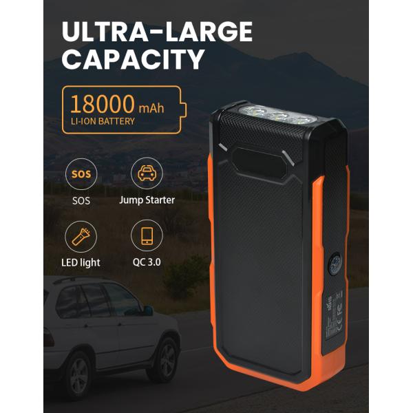 Заряжатель батареи ROHS 5V2.1A 18000aAh скачет стартер для аварийной ситуации