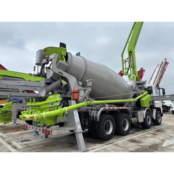9m3 Concrete Pump Mixer Truck 28m Max Speed 82km/h and Diesel Fuel for Construction