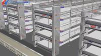 Équipement d'élevage de volailles de type batterie poulailler poulailler pour petite ferme