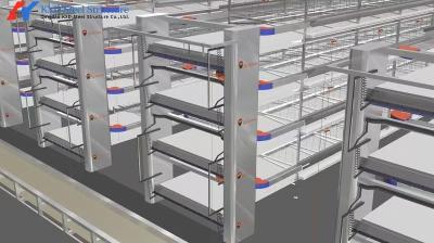 Équipement d'élevage de volailles de type batterie poulailler poulailler pour petite ferme