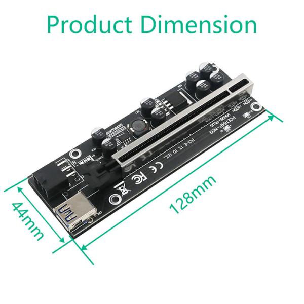 009S плюс рослость 1x PCIE к графическому минированию Bitcoin GPU Rfor расширения 16x для Bitcoin