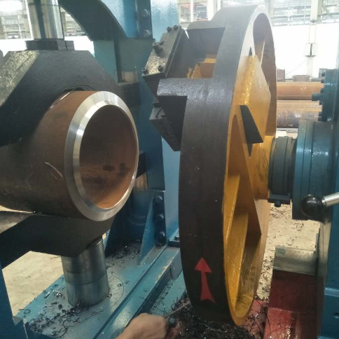 CNC Door Type PLC 6Kpa Pipe Fitting Beveling Machine