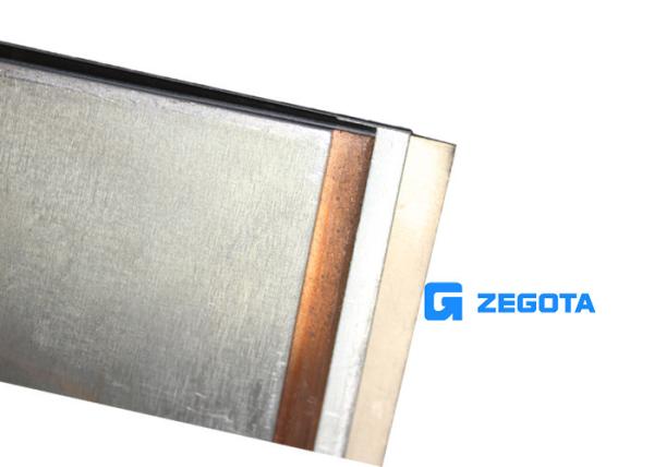 Perfect Surface Copper Clad Stainless Steel Sheets , Copper Fully Clad By Stainless Steel