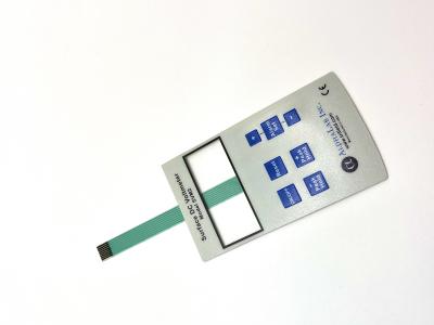 teclado flexível e à prova d'água com botão de conexão de altura de 2,54 mm