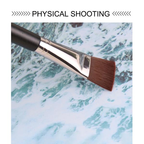 Плоская одиночная щетка макияжа для учреждения и волос черноты маски синтетических