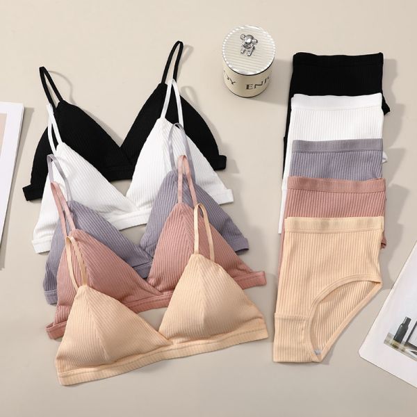 Women Cotton Underwear Set Multi Colors Wholesale of New Products Bra and Panty Set Cotton Women