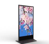 43 49 55 pulgadas Ultra delgada de señalización digital pantalla doble pantalla de doble cara Reproductor de publicidad Totem pantalla LCD de publicidad Video