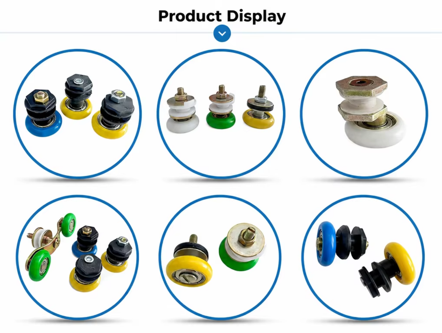 Nylon Wheels Eccentric Shaft Tandem Pulley Shower Door Roller for Sliding Door Roller Replacement