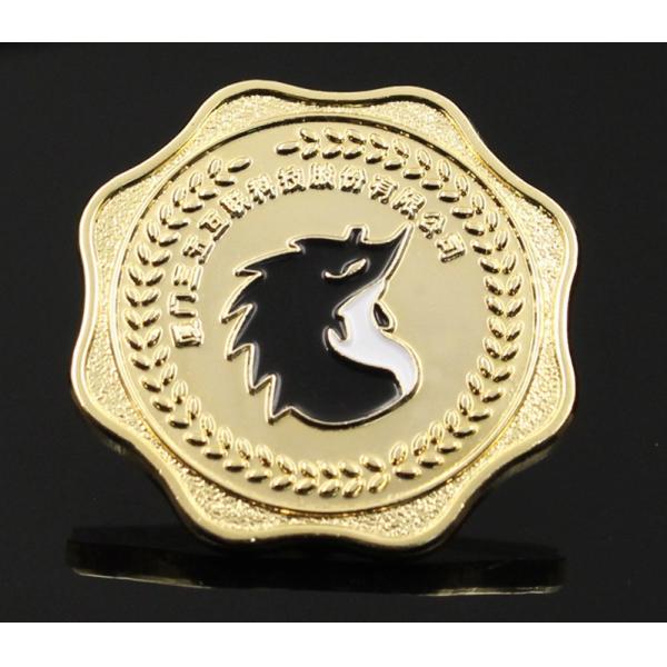 Company enterprise paint brooch pin hedgehog 3d stamping breastplate embossed zinc alloy breastplate customization