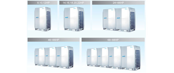 Olyair VRF System V5 X  a large capacity from 8HP up to 88HP